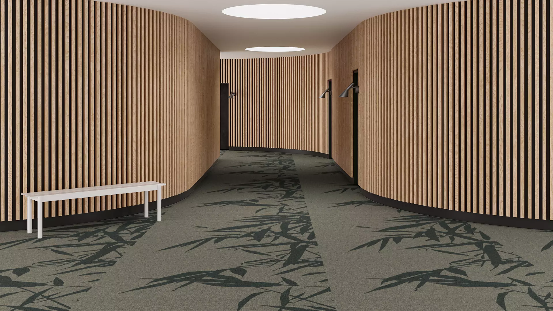 bamboo breeze corridor 195 cm green RoowView 3